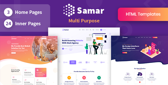 Download Samar | Creative Agency Bootstrap Template Nulled 