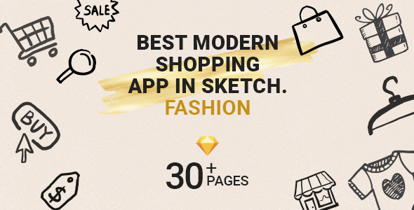 Download Fashion Shop Mobile App in Sketch Nulled 
