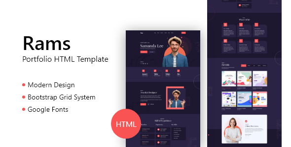 Download Rams – Portfolio HTML Template Nulled 