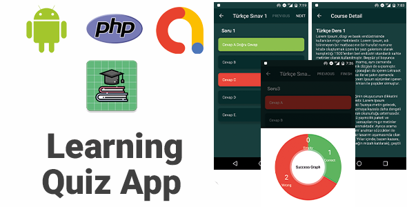 Download Learning Quiz App With PHP Backend | Full Android Application Nulled 