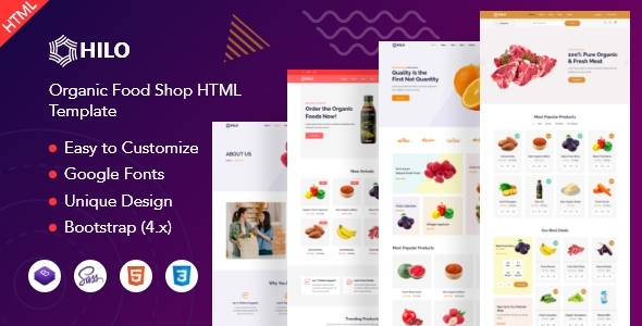 Download Hilo – Organic Food Shop HTML Template Nulled 