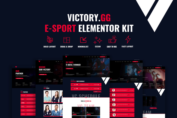 Download Victory – Esports & Gaming Elementor Template Kit Nulled 