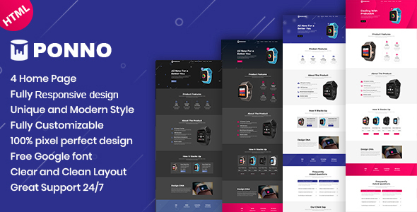 Download Ponno – Product Landing Page Nulled 