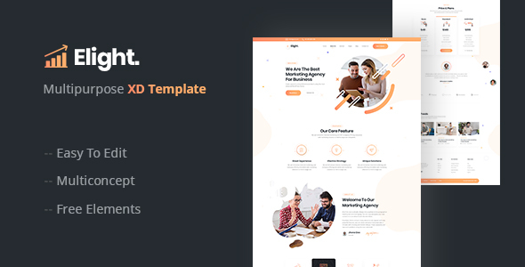 Download Elight – Multipurpose XD Template Nulled 