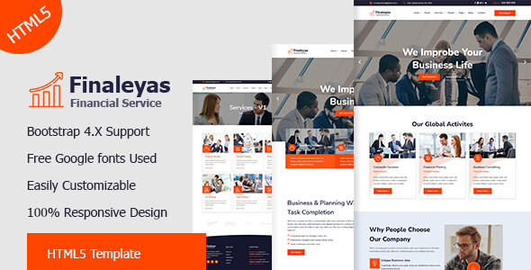 Download Finaleyas – Corporate & Financial Business HTML5 Template, Nulled 