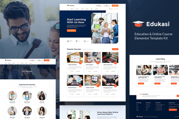 Download Edukasi – Education & Online Course Elementor Template Kit Nulled 