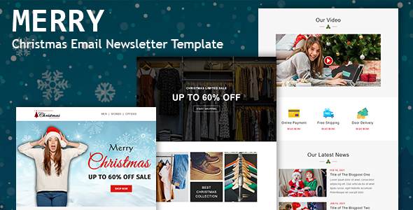 Download Merry – Christmas Email Newsletter Template Nulled 