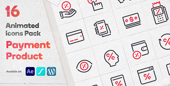 Download Discount Payment 16 Animated Icons Pack – WordPress Lottie Json Animation SVG Nulled 