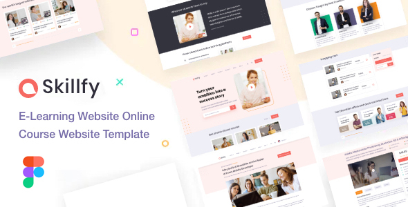 Download Edit Skilify For Education & Learning Management System Template Figma Nulled 