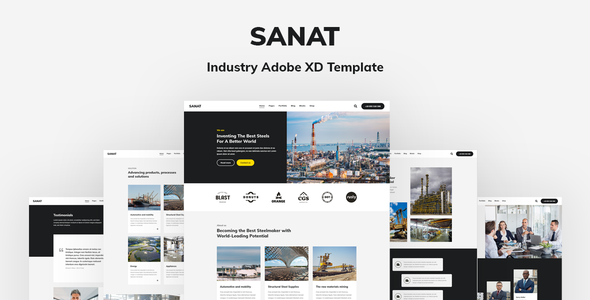 Download Sanat – Industry Adobe XD Template Nulled 