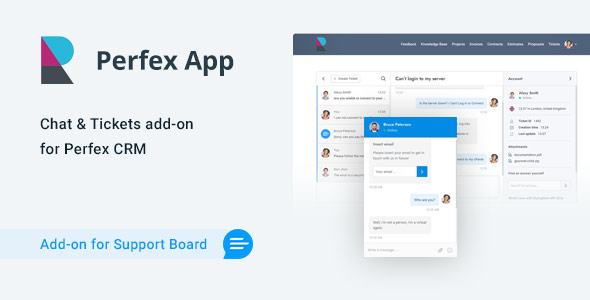 Download Perfex CRM Chat & Tickets App for Support Board Nulled 