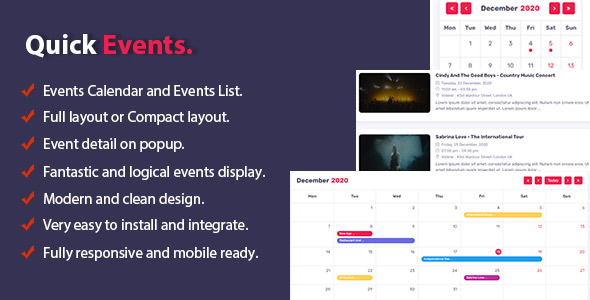 Nulled Quick Events free download