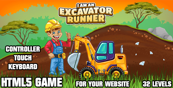 Download Excavator Runner Game (HTML5) Online Game Nulled 