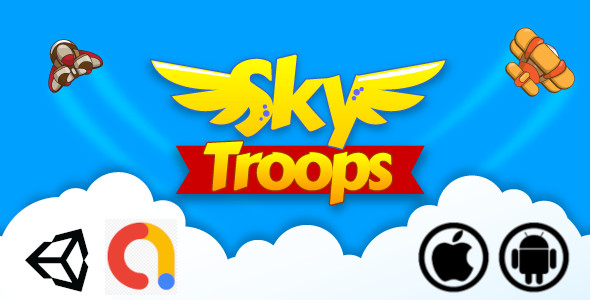 Download Sky Troops Unity Casual Air Shooter Game for Android and iOS with Admob Nulled 