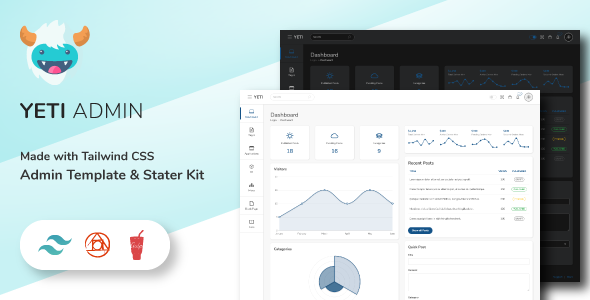 Download Yeti Admin – Tailwind CSS Nulled 