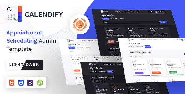 Download Calendify | appointment scheduling admin template Nulled 