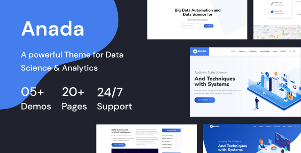 Download Anada – Data Science & Analytics WordPress Theme Nulled 