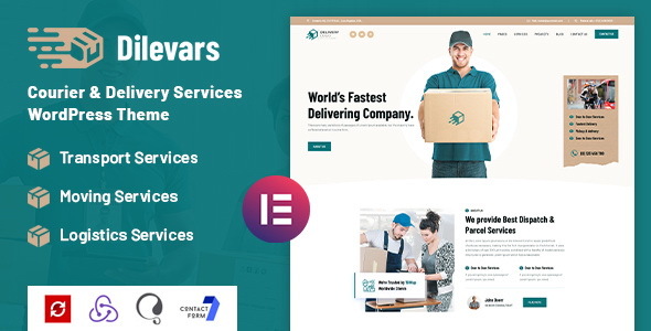 Download Dilevars – Courier and Delivery Services WordPress Theme Nulled 