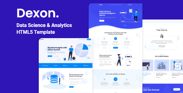 Download Dexon – Data Science & Analytics Html Template Nulled 
