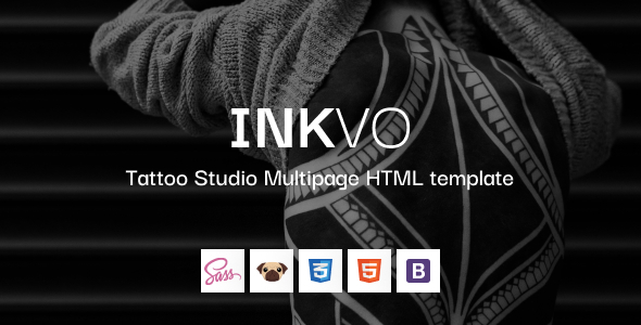 Download Inkvo – Tattoo Studio HTML5 Template Nulled 