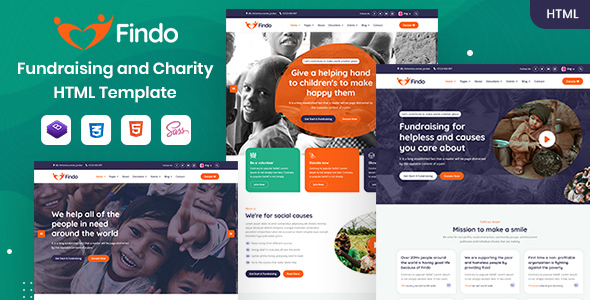 Download Findo – Fundraising & Charity HTML Template Nulled 