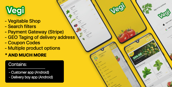 Nulled Vegi – The Ultimate Grocery – Food – Milk Ordering app with Delivery boy android free download