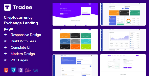 Download Tradee – Cryptocurrency Exchange HTML Template Nulled 