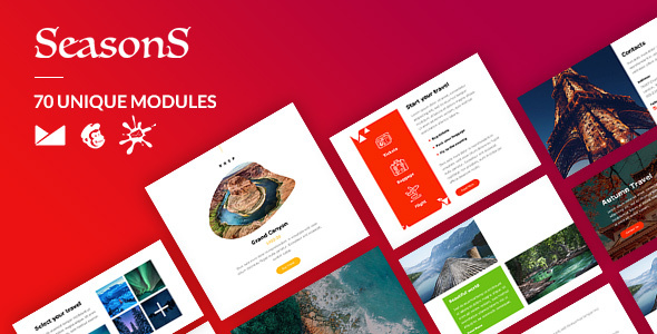 Download Seasons Email-Template + Online Builder Nulled 