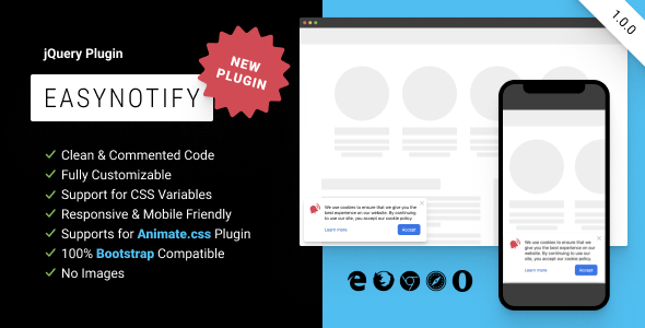 Nulled EasyNotify: Lightweight Responsive jQuery Plugin for Modern Notification free download