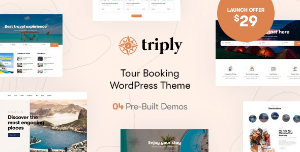 Download Triply – Tour Booking WordPress Theme Nulled 