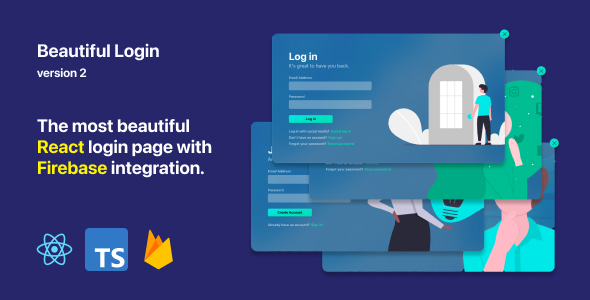 Nulled Beautiful Login 2 – Your ReactJS and Firebase login starter pack free download