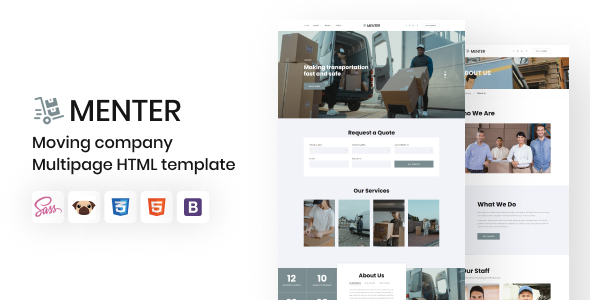 Download Menter – Moving Company HTML5 Template Nulled 