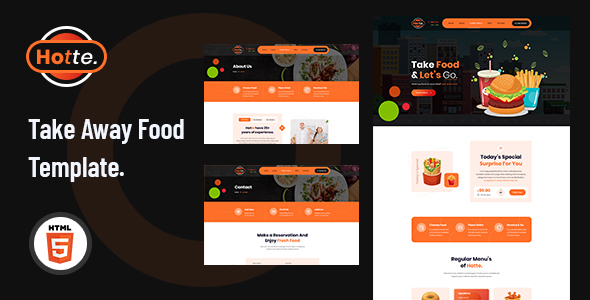 Download Hotte – Take Away Food HTML5 Template Nulled 