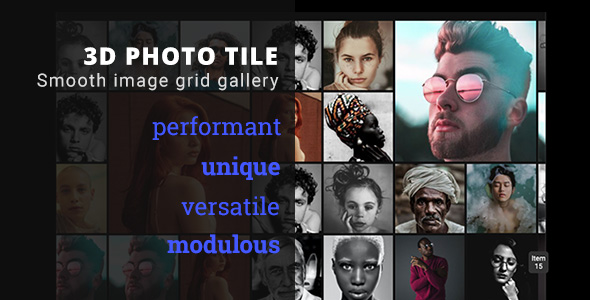 Nulled 3D Photo Tile – Advanced Media Gallery free download
