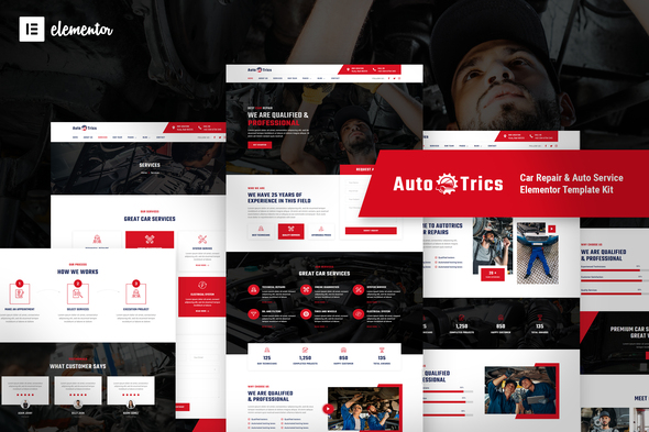 Download AutoTrics – Car Repair & Auto Service Elementor Template Kit Nulled 