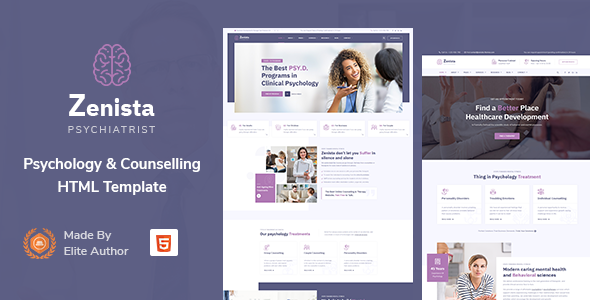 Download Zenista – Psychology & Counseling HTML Template Nulled 