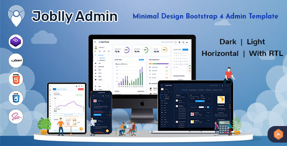 Download Joblly – Career Admin Dashboard Bootstrap HTML Nulled 