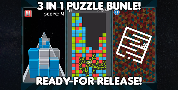Download 3 in 1 puzzle bundle (Unity source code) – ready to release projects – brain games pack Nulled 