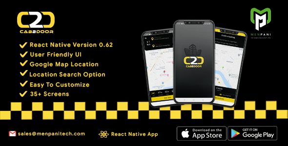 Download Cab2door Online Taxi Booking App Template Nulled 