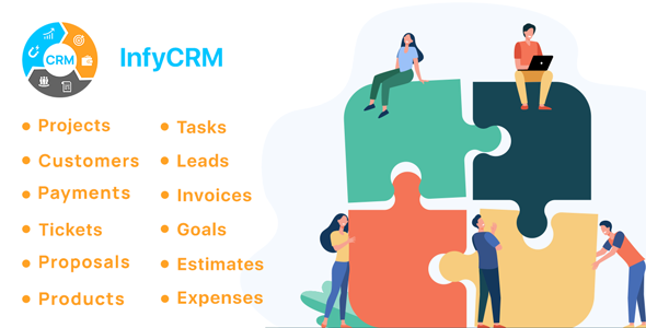 Nulled InfyCRM – Laravel CRM with Project Management, Tasks, Leads, Invoices, Estimates and Goals free download