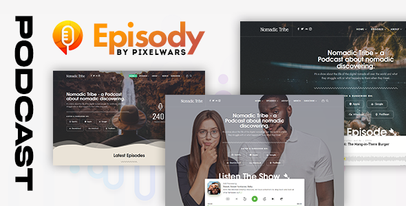 Download Episody – Podcast Audio WordPress Theme Nulled 