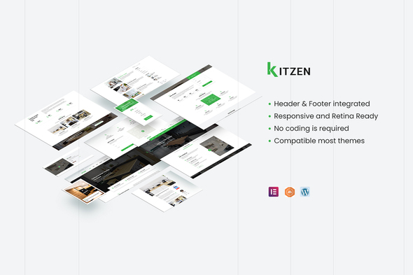 Download Kitzen | Modern Kitchen Elementor Template Kit Nulled 