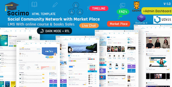 Download Socimo – Social Community Network and LMS Template Nulled 