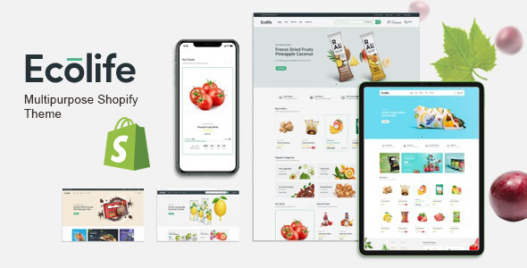 Download Ecolife – Multipurpose eCommerce Shopify Theme Nulled 