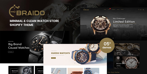 Download Braido – Minimal & Clean Watch Store Shopify Theme Nulled 