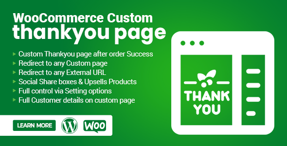 Download WooCommerce Custom Thank you & Order confirmation page Nulled 