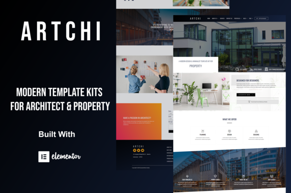 Download Artchi – Modern Architecture Elementor Template Kit Nulled 