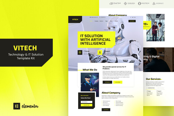 Download Vitech – Technology & IT Solution Elementor Template Kit Nulled 