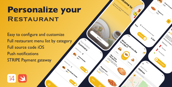 Download Restaurant App UI Templet Nulled 
