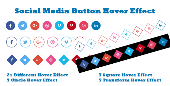 Download Social Media Button Hover Effect Nulled 